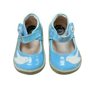 Livie & Luca Sky Blue Patent Pio Pio Shoes 4 infant
